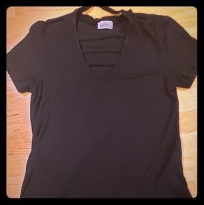Black choker Tee